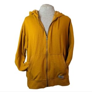 Eddie Bauer sXL orange-gold super soft zippered hoodie VGUC